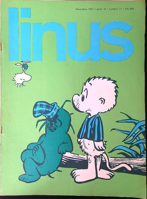 Linus n. 11/novembre 1974 - copertina