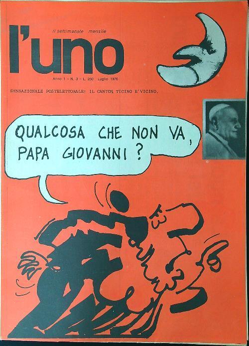 L' Uno n. 3/luglio 1976 - copertina