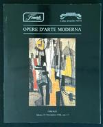 Asta opere d'arte moderna 19 novembre 1988