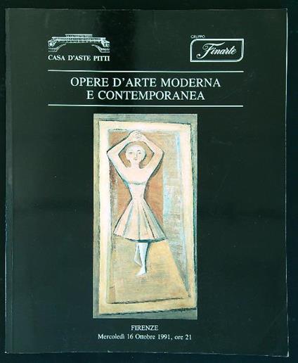 Opere d'arte moderna e contemporanea 16 ottobre 1991 - copertina