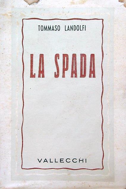 La spada - Tommaso Landolfi - copertina