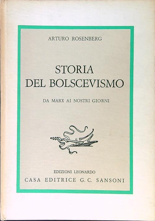 Storia del bolscevismo - Arturo Rosenberg - copertina