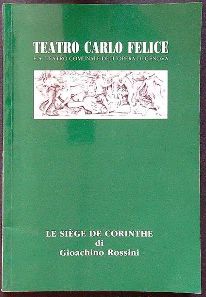 Le siege de Corinthe - Gioacchino Rossini - copertina