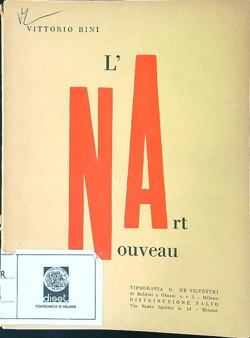 L' art nouveau - Vittorio Bini - copertina