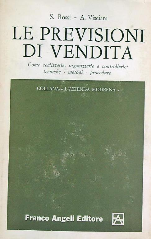 Le previsioni di vendita - S. Rossi - copertina