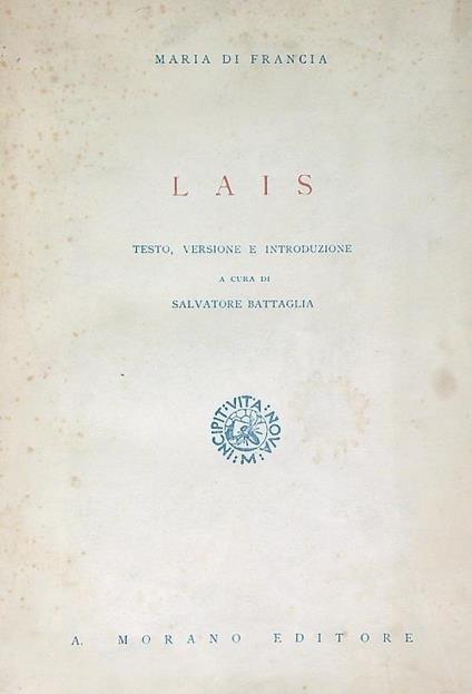 Lais - Maria Di Francia - copertina