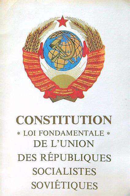 Constitution de l'Union des Republiques Socialistes Sovietiques. - copertina