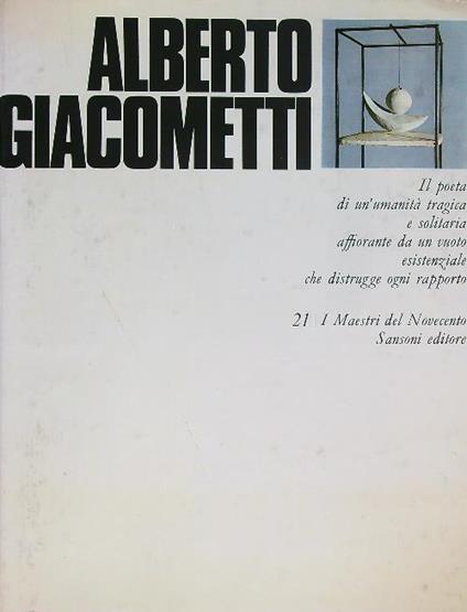 Alberto giacometti - copertina