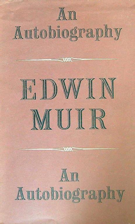 An Autobiography - Edwin Muir - copertina