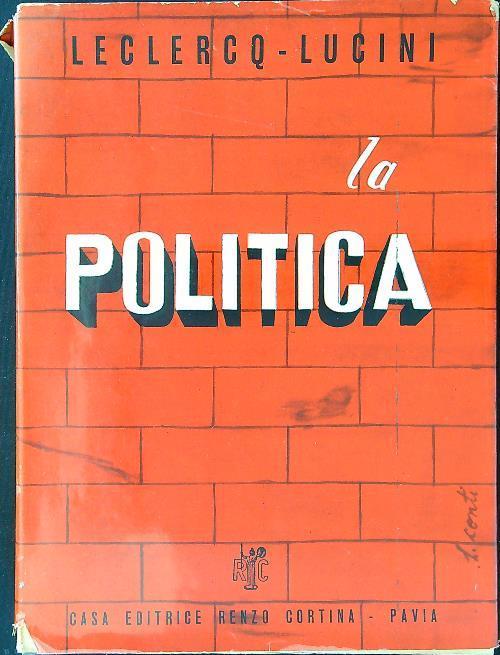 La politica - Leclercq - copertina