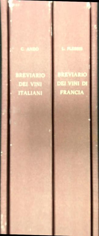 Breviario dei vini di Francia Breviario dei vini italiani 2vv - Carlo Ando' - copertina