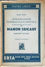 Introduzione biografica e critica della Manon Lescaut