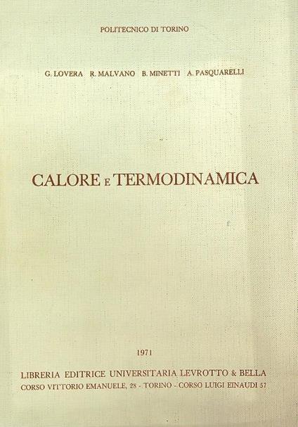 Calore e termodinamica - copertina