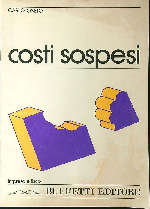 Costi sospesi - Carlo Oneto - copertina