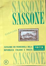 Sassone catalogo francobolli Repubblica Italiana e Trieste 1973