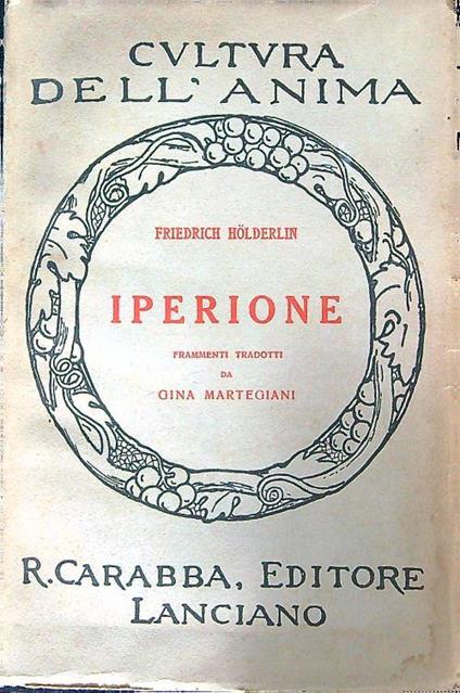 Ipeirone - Friedrich Hölderlin - copertina