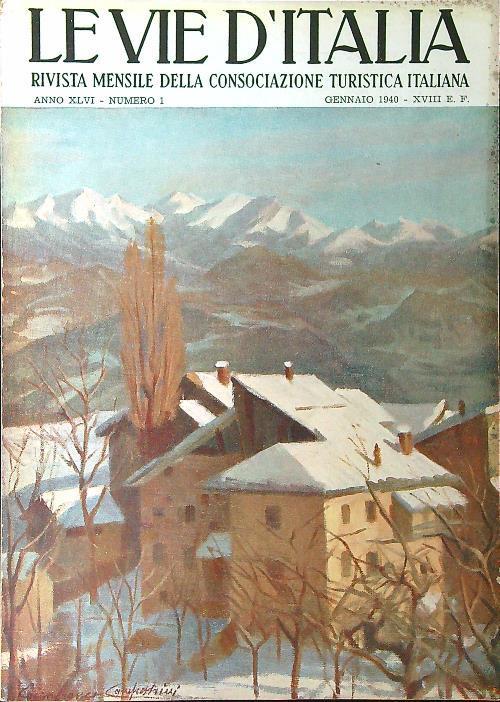 Le vie d'Italia n. 1/gennaio 1940 - copertina