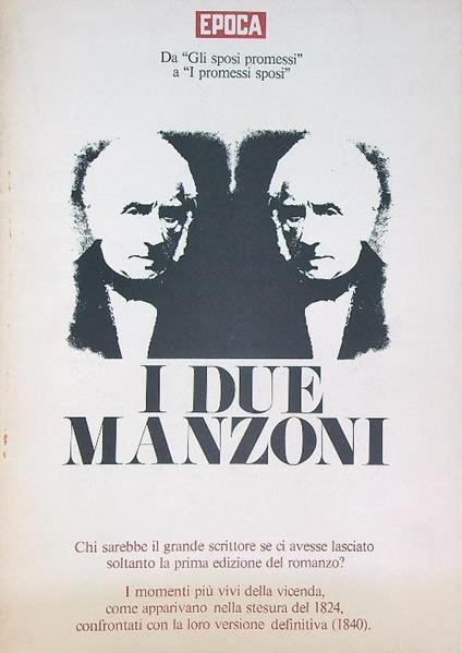 I due Manzoni - copertina