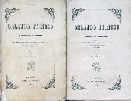 Orlando Furioso. Volume 1-2 - Lodovico Ariosto - copertina