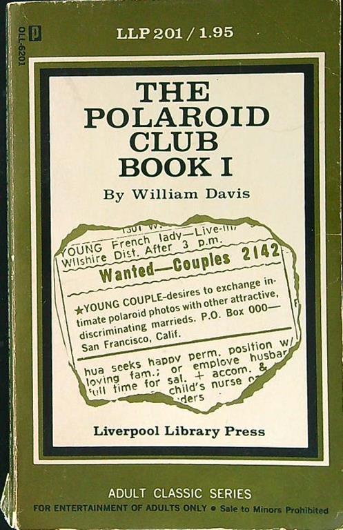 The Polaroid Club book I - William Davis - copertina