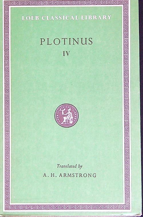 Plotinus IV - Plotino - copertina