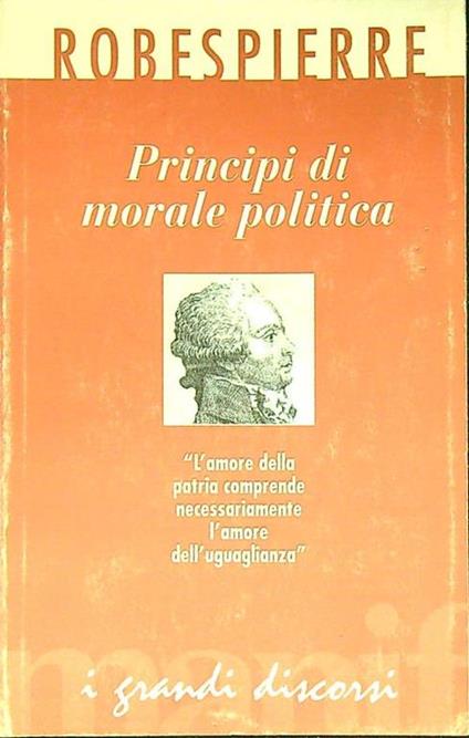 Principi di morale politica - Robespierre - copertina