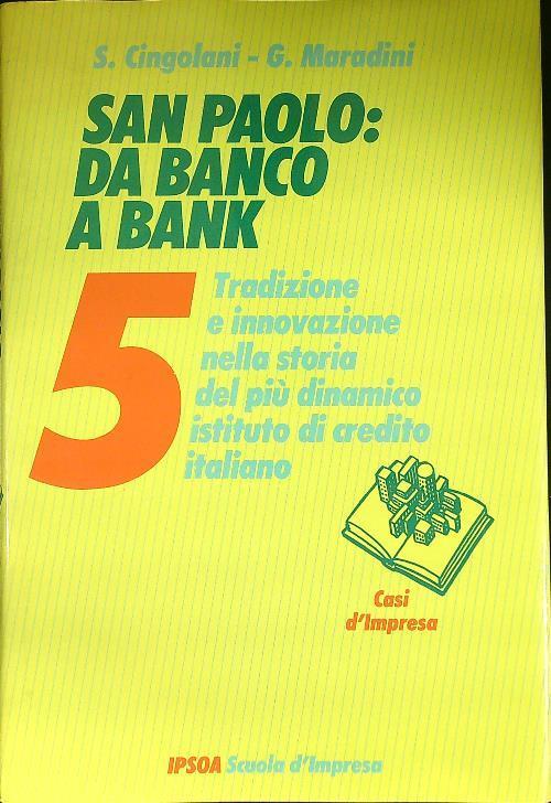 San Paolo: da banco a bank - copertina