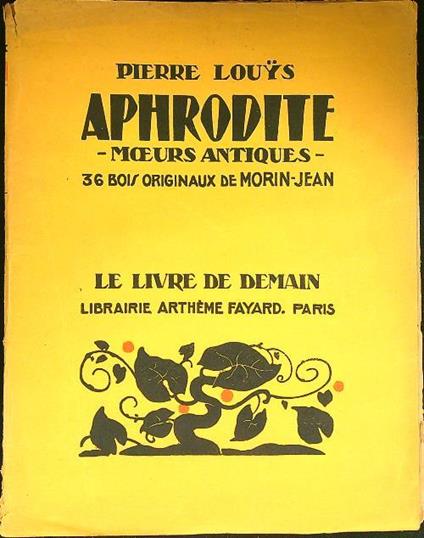 Aphrodite - Pierre Louÿs - copertina