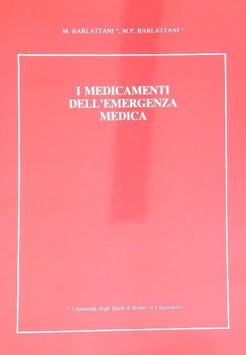 I medicamenti dell'emergenza medica - copertina