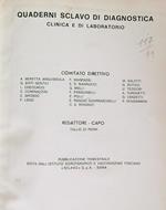 Quaderni Sclavo di diagnostica 1975