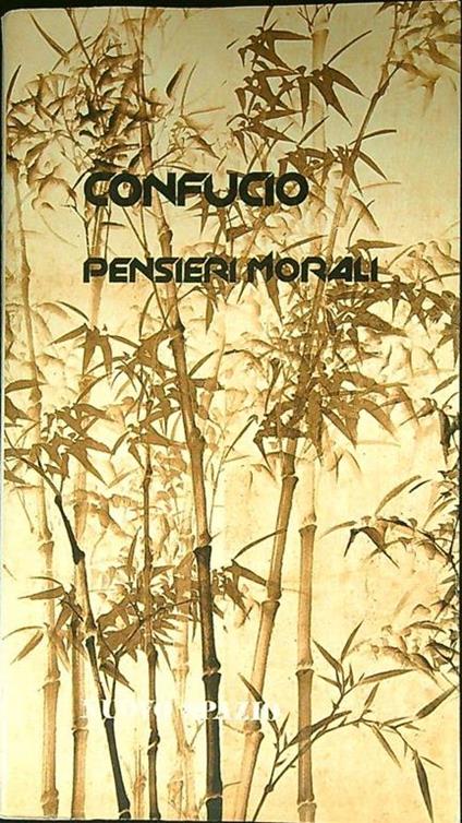 Pensieri morali - Confucio - copertina