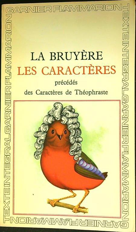 Les caracteres - Jean de La Bruyère - copertina