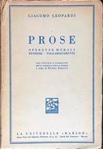 Prose operette morali pensieri volgarizzamenti