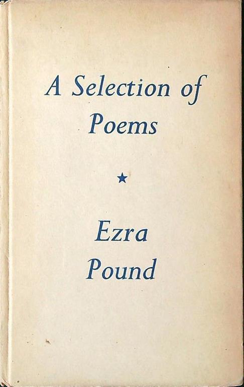 A selection of poems - Ezra Pound - copertina