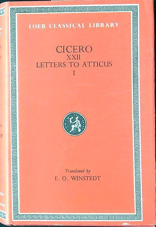 Cicero XXII - Letters to Atticus I - copertina