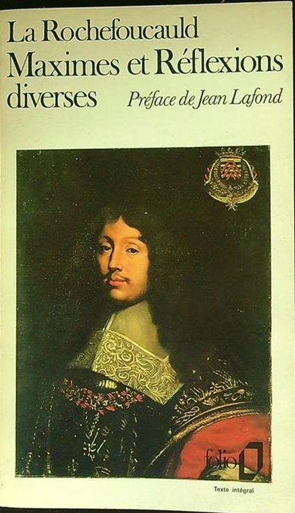 Maximes et reflexions diverses - François de La Rochefoucauld - copertina