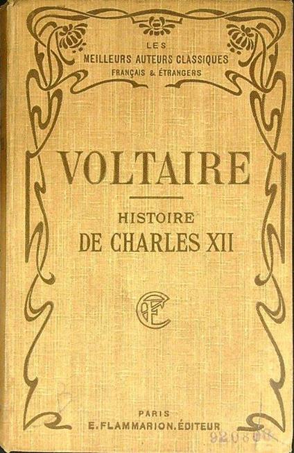 Histoire de Charles XII - Voltaire - copertina