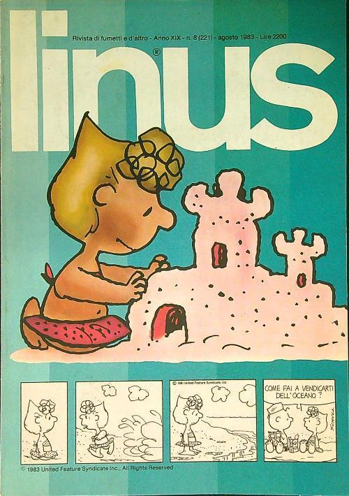 Linus n. 8/agosto 1983 - copertina