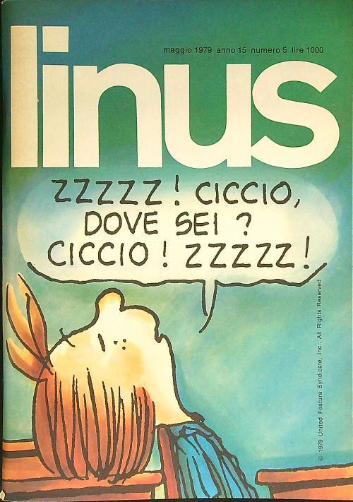 Linus n. 5/maggio 1979 - copertina