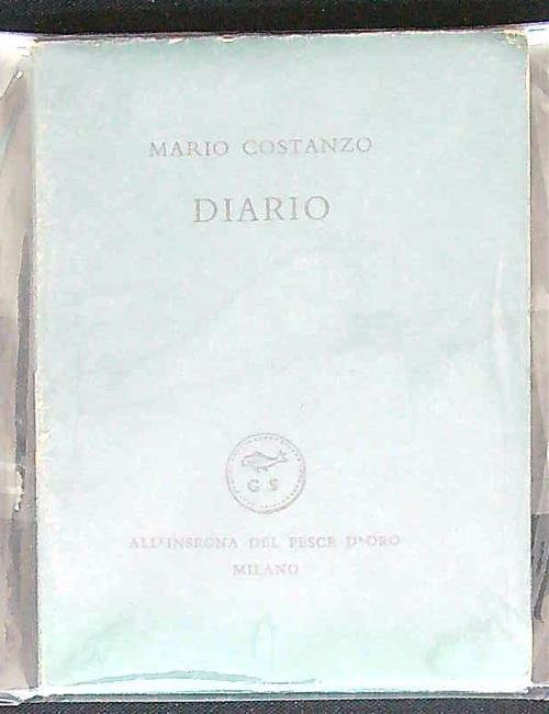 Diario - Mario Costanzo - copertina