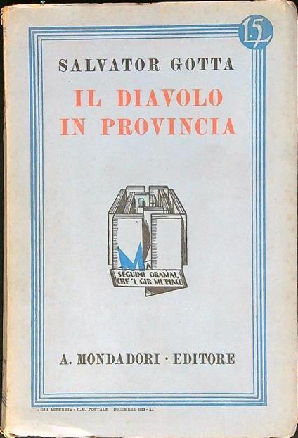 Il diavolo in provincia - Salvator Gotta - copertina