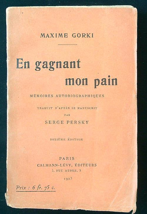 En gagnant mon pain - copertina