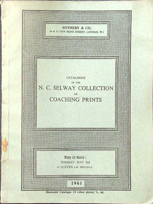 Catalogue of the N.C. Selway collection of coaching prints - copertina
