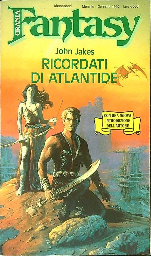 Ricordati di Atlantide - John Jakes - copertina