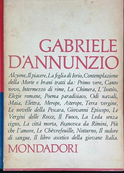 Gabriele d'Annunzio - copertina