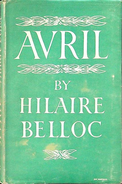 Avril - Hilaire Belloc - copertina