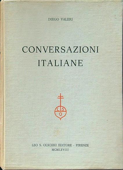 Conversazioni italiane - Diego Valeri - copertina