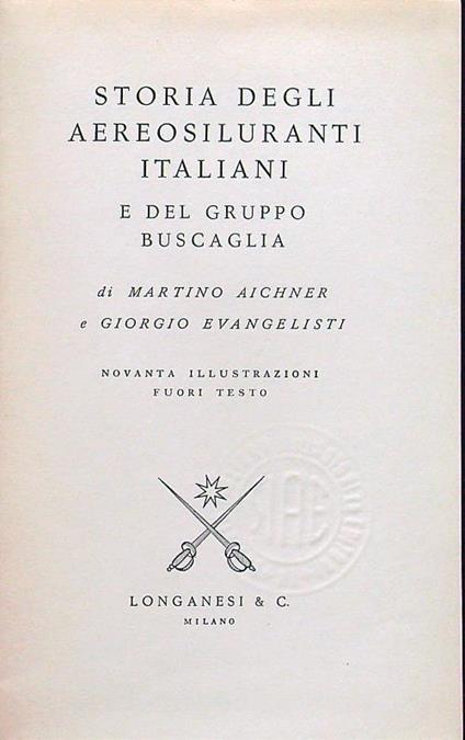 Storia degli aereosiluranti italiani - copertina