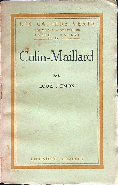 Colin-Maillard - Louis Hémon - copertina