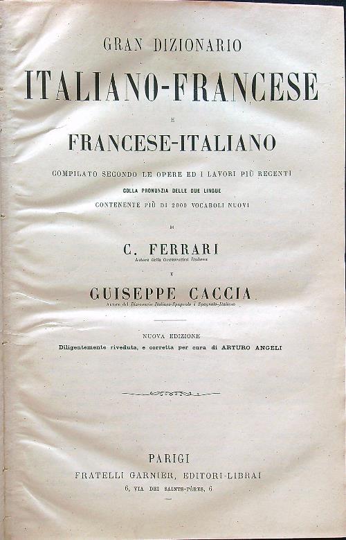 Gran dizionario italiano-francese/